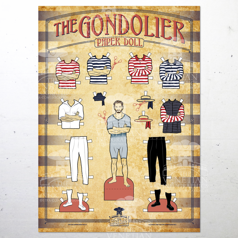 Poster - The Gondolier paper doll