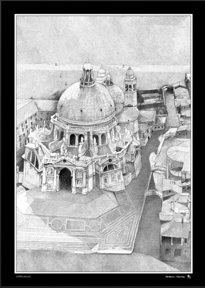 Poster - Venezia Madonna della Salute B/N