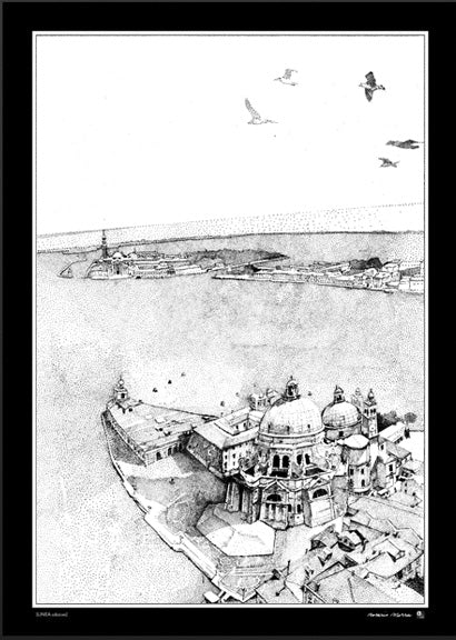 Poster - Venezia Punta della Dogana B/N