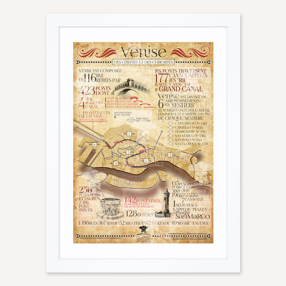 Framed Poster - Venice Facts and Figures