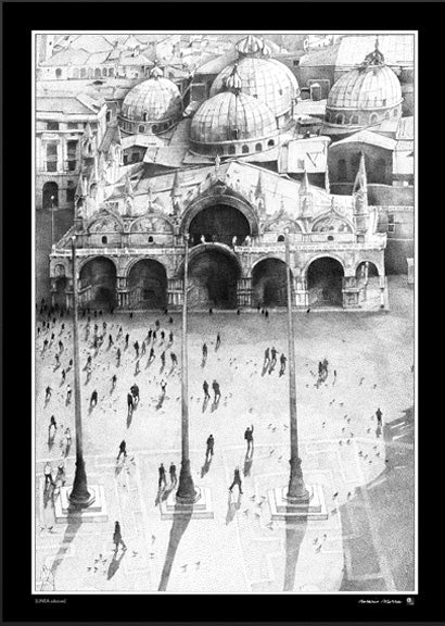 Poster - Venezia Piazza San Marco B/N